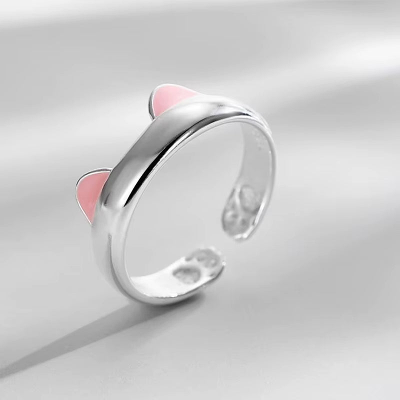 Polished silver animal ring product photo